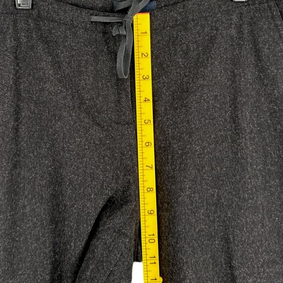J.Crew Dark Grey Wool Drawstring Waist Side Pockets Wide-Leg Pants Size 2‎ - Picture 5 of 6